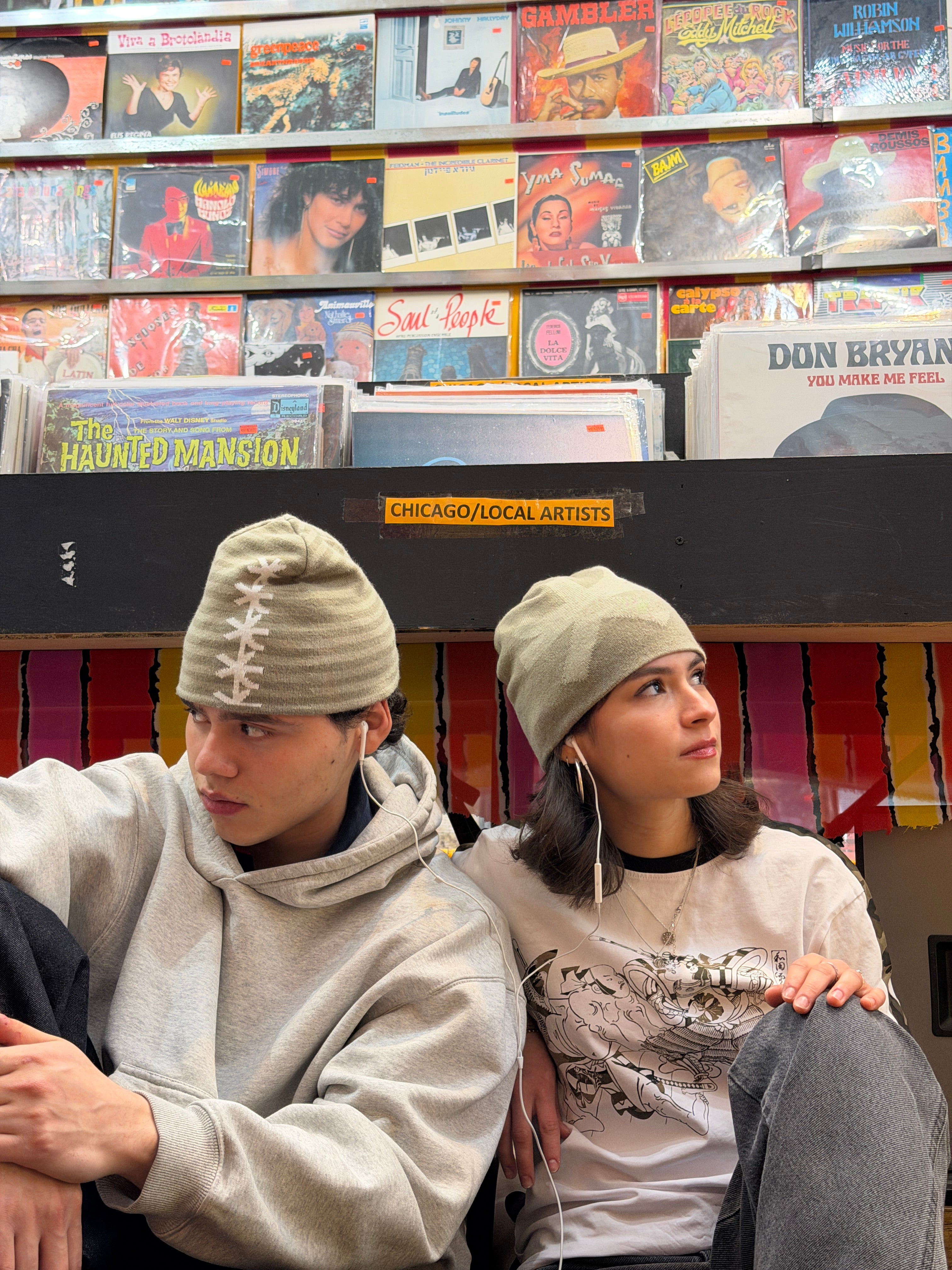 Green Reversible Beanie