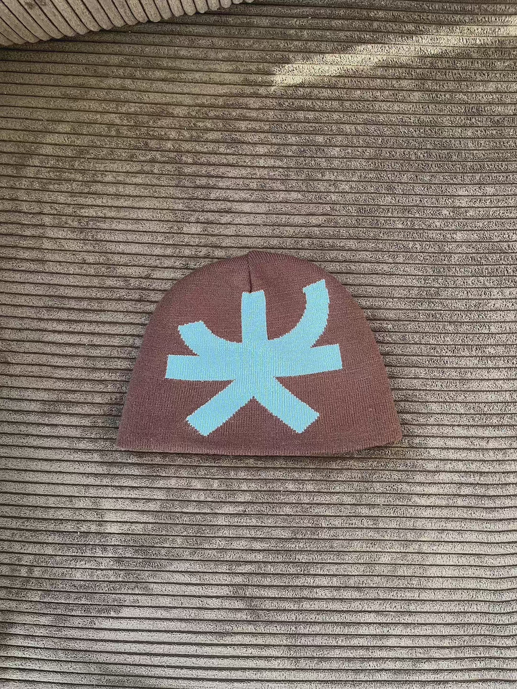 Brown Reversible beanie